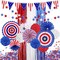4th of July Patriotic Party Decoration Set – American Flag Paper Fans, Pom-Poms, Foil Fringe Curtain, Star Streamers & USA Pennant Bunting for Independence Day